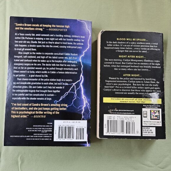 2 Book Bundle:‎ Sandra Brown - Out of Nowhere & Lisa Jackson - The Night Before - Picture 10 of 10